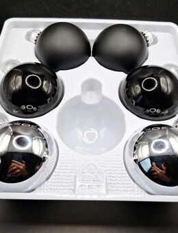 6 ( 4) Weihnachtskugeln 6cm Glas Christbaumkugeln Anhänger Weihnachtsbaumschmuck - Essen