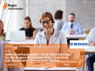 Gebietsverkaufsleiter / Area Sales Manager für die Region Rheinland-Pfalz / Saarland (z.B. Mannheim/ Darmstadt/ Mainz/ Koblenz/ Saarbrücken) (m/w/x) - Bielefeld