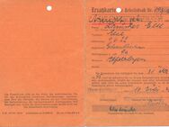 ARBEITSBUCH-ERSATZKARTE Gummersbach 1945 - Ochsenfurt