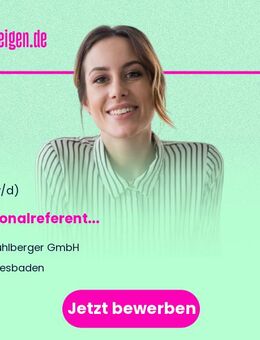 Personalreferent (m/w/d) - Wiesbaden