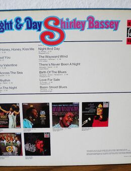 Shirley Bassey-Night&Day-Vinyl-LP,Fontana,60/70er - Linnich