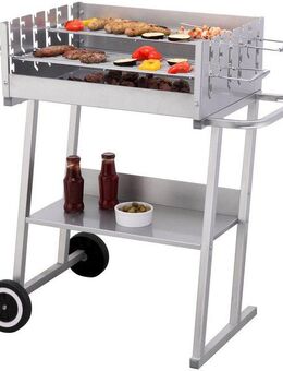 Tepro Holzkohlegrill Grillwagen Pasadena, BxTxH: 84x52x90 cm