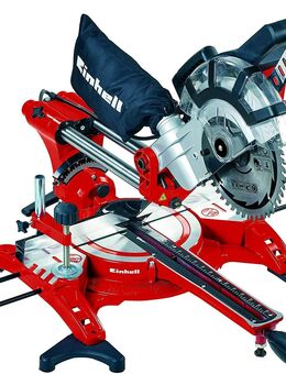 Einhell Zug Kapp Gehrungssäge TC-SM 2131 Dual (1500W, Sägeblatt Ø 210 mm, Schnittbreite 310 mm, schwenkbarer Sägekopf, Laser) Set5342 - Wuppertal