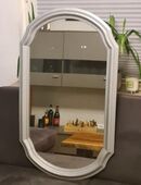 großer Spiegel Vintage Barock Garderobe Holzrahmen grau Wandspiegel Shabby Chic in 45219