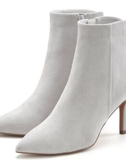 LASCANA High-Heel-Stiefelette in spitzer Form & Pfennigabsatz, Reißverschluss Stiefel VEGAN