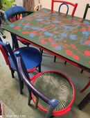 Massiv Holztisch mit 5Stühlen in 51143