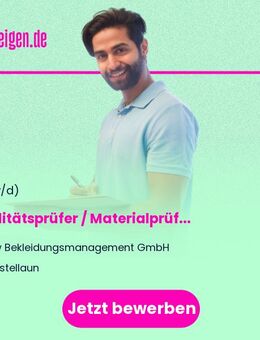 Qualitätsprüfer / Materialprüfer (w/m/d) ABC-Schutzausrüstung & Aufbereitung - Kastellaun