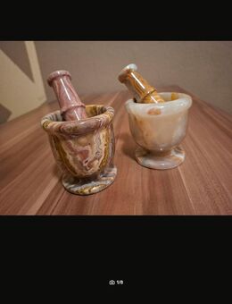 2 Mörser mit Stößeln aus Onyx - Bad Frankenhausen (Kyffhäuser) Zentrum