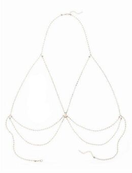 LASCANA Lange Kette, mit Strass, Körperkette, Kettengürtel, Bikinikette, Halskette