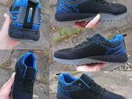 Gr. 44, Fashion Low Sneakers ( Mesh ) in schwarz-blau ( unisex ) - Bruchköbel