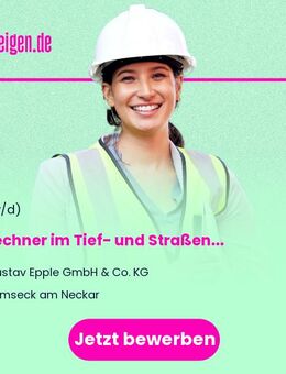 Abrechner im Tief- und Straßenbau | Bau- oder Vermessungstechniker | Bauzeichner (m/w/d) - Remseck (Neckar)