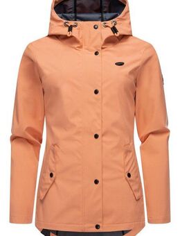 Ragwear Softshelljacke Margge Shell wasserdichte Damen Übergangsjacke mit großer Kapuze