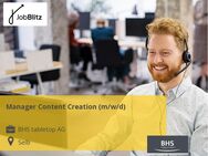 Manager Content Creation (m/w/d) - Selb