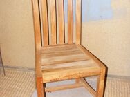 Teakstühle massiv mit hoher Rückenlehne 4er - Hilchenbach