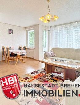 Huchting / Erbpacht / Vermietete 3-Zimmer-Wohnung mit Loggia und Einbauküche - Bremen