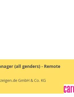 Account Manager (all genders) - Remote - Coburg