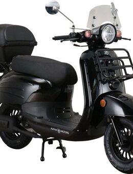 Alpha Motors Motorroller Adria, 50 ccm, 45 km/h, Euro 5, (inkl. Windschild und Topcase), mit Lenkerschloss und Windschild
