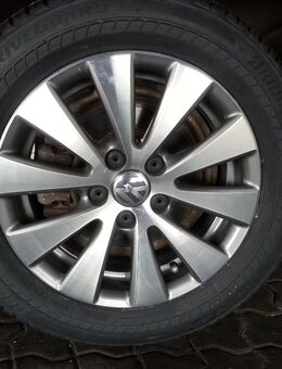 4 Stück original VW Passat Alu Felgen 7Jx16 mit RUN & Flat-Sommerreifen von Bridgestone 215/ R16XL - Wutha-Farnroda