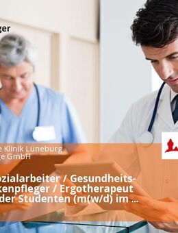 Minijob Sozialarbeiter / Gesundheits- und Krankenpfleger / Ergotherapeut (m/w/d) oder Studenten (m(w/d) im psychiatrischen Arbeitsfeld im Sozial- und Kulturzentrum - Lüneburg