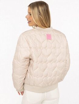 Zwillingsherz Bomberjacke "Be Happy" modisch, Kontrastdetails, regular fit, langärmelig, mit Herzsticker