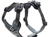 HUNTER Geschirr Divo mit Neoprenpolsterung, grau - Größe L: 72-100 cm Brustumfang