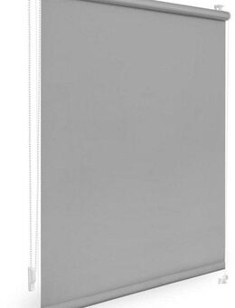 Seitenzugrollo Uni Rollo, LICHTBLICK ORIGINAL, verdunkelnd, ohne Bohren, verspannt, Klemmfix, mit Klemmträger und Farbbeschichtung - für Fenster und Türen, Klemmfix