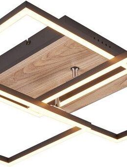 Reality Leuchten LED Deckenleuchte MOBILE, LED Deckenlampe 2700-6000K 3200 Lumen inkl Fernbedienung CCT, CCT - über Fernbedienung, Nachtlichtfunktion, mehrere Helligkeitsstufen, LED fest integriert, Farbwechsler, warmweiß - kaltweiß, dimmbar Nachtlicht...