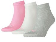 PUMA Kurzsocken (3-Paar) Atmungsaktiv, Rippenbündchen, weiche Baumwollmischung