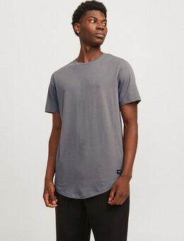 Jack & Jones Rundhalsshirt JJENOA TEE SS CREW NECK NOOS mit abgerundetem Saum