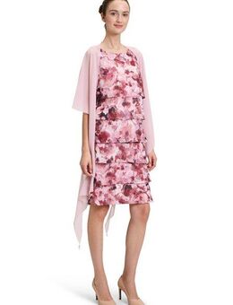 Vera Mont Multifunktionstuch Vera Mont Damen Chiffonstola mit Volant, Nahtführung