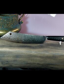 Schneidemesser | Butchermesser | Fleischmesser | Damastmesser | Küchenmesser | G10 - Messergriff | VG10 Edelstahlkern | 67 Lagen Damaststahl - Sinsheim