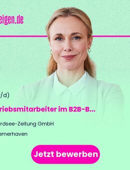 Vertriebsmitarbeiter (m/w/d) im B2B-Bereich - Bremerhaven