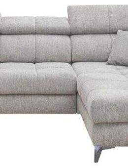 ED EXCITING DESIGN Ecksofa Sydney L-Form mit Bettfunktion, Bettkasten, Kopfteilverstellung, motorischer Sitztiefenverstellung, USB-Port & 2 Zierkissen
