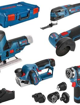 Bosch Professional Elektrowerkzeug-Set, Kombi-Set, 10-tlg., Professional 12V Akku-System