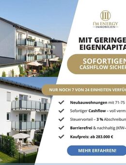 ***NEUBAU*** IHR Mieter ist bereits da - IDEAL für ANLEGER - Modernes Wohnen + Top-Ausstattung +++ - Plattling