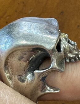 Handgeschmiedeter Vintage Totenkopfring Silber 925 Skull Ring - Köln