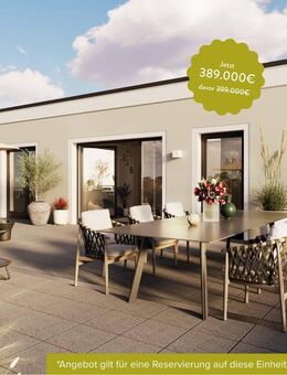 PREISAKTION: Großzügige 2-Zimmer-Wohnung mit Terrasse in optimaler Süd-Ausrichtung - Oberschleißheim