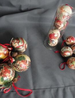 16 x Pappmache Baumschmuck, nostalgisch, Konvolut - Köln