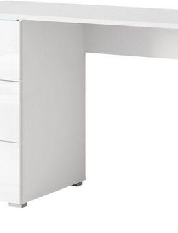 INOSIGN Schreibtisch Vera, Computertisch mit LED-Beleuchtung (1-St), Moderner Schreibtisch, Push-to-Open, 3 Schubladen, B 110 oder 150 cm