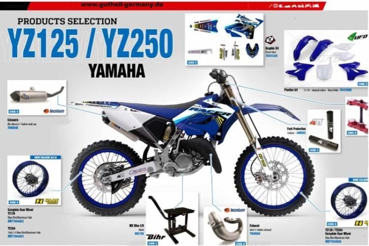Ritzelschutz Motor Ritzel Schutz Rot Yamaha YZ 125 2005-2015 2014 2013 2012 2011 