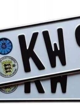 Autokennzeichen KFZ Kennzeichen für Sammler oder Showzwecke original geprägt Deutschland Heidelberg Set 5673 - Wuppertal