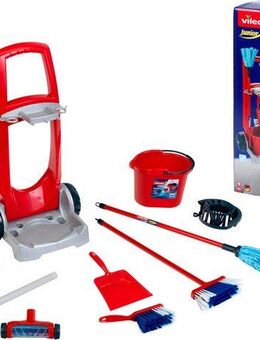 Klein Kinder-Besenwagen Vileda, mit Staubsauger, Made in Germany