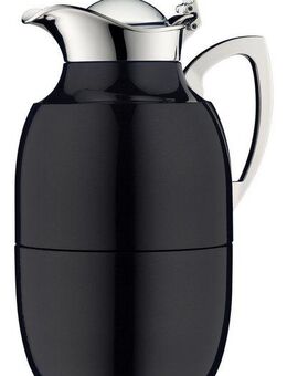 Alfi Isolierkanne JUWEL, mit Hartglaseinsatz, 1,00 l, (1-St), 12h heiß & 24 kalt, locker aufliegendes Scharnier-Deckelsystem