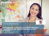 Pädagogische Fachkraft (m/w/d) als Leitung / Koordinator der offenen Ganztagsschule in Teilzeit - Walpertskirchen