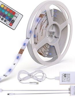 B.K.Licht LED-Streifen Lucilla, LED Band, RGB, Fernbedienung, selbstklebend, Farbwechsel, kürzbar