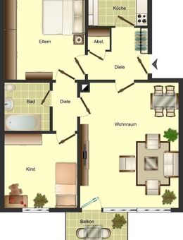 Demnächst frei! 3-Zimmer-Wohnung in Solingen Mitte - Solingen (Klingenstadt)