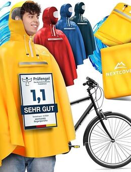 NEXTCOVER Regenponcho Fahrrad Regencape wasserdicht gelb Gr. M - Birkenfeld (Baden-Württemberg)