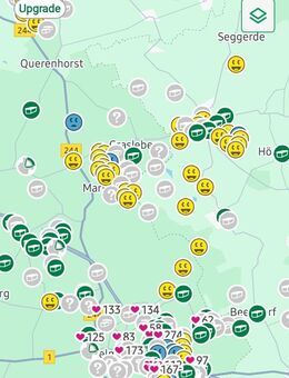 Geocaching mit Komoot wandern - Grasleben