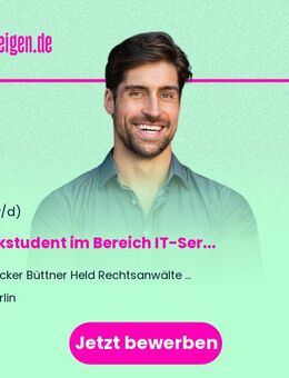 Werkstudent (m/w/d) im Bereich IT-Servicedesk in Berlin - Berlin