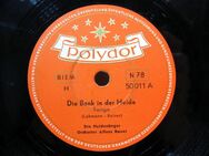 Schellack Schallplatte: Die Heidesänger - Die Bank in der Heide / Liebe kleine Müllerin - Biebesheim (Rhein)